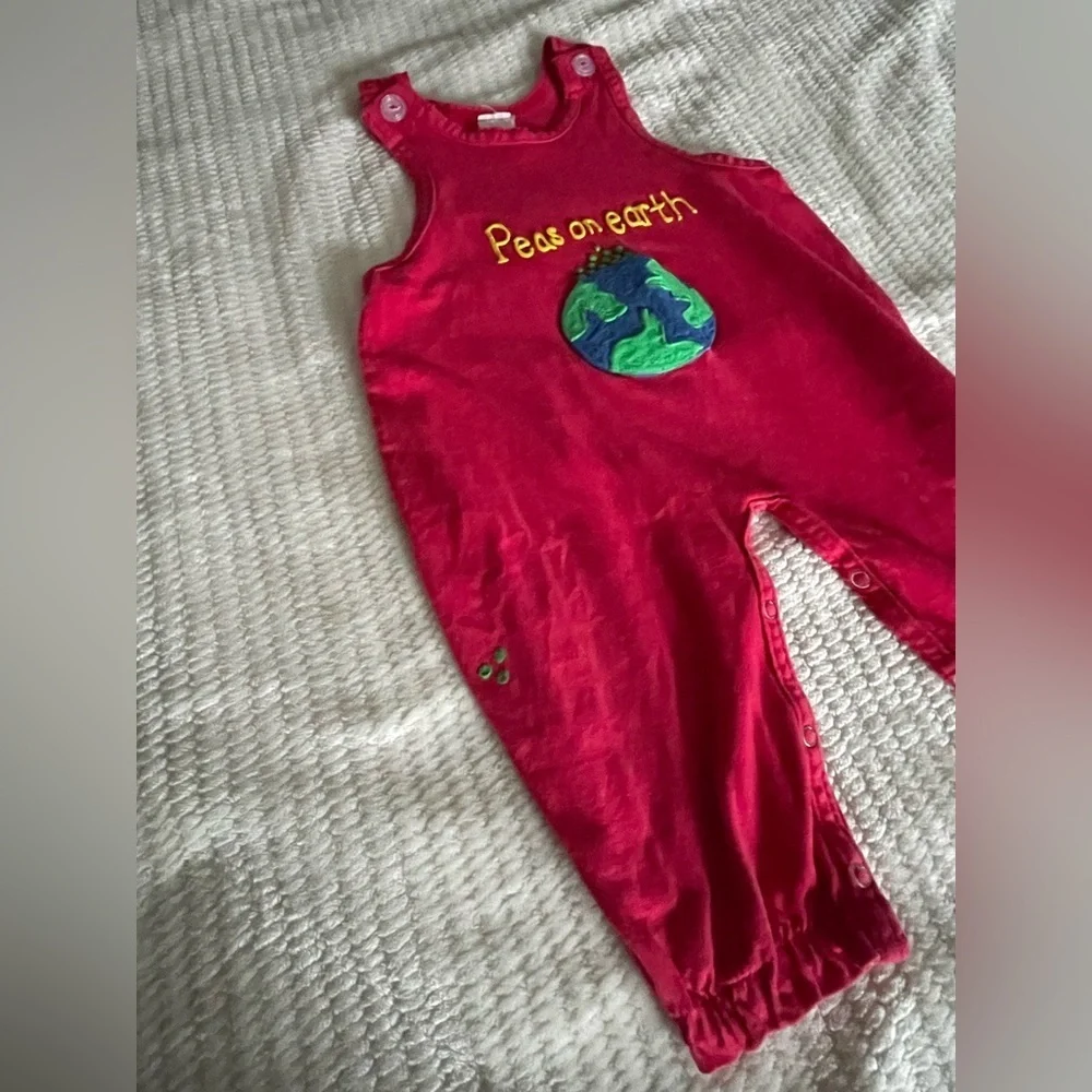 GK Red Kids Bodysuit with Earth Design